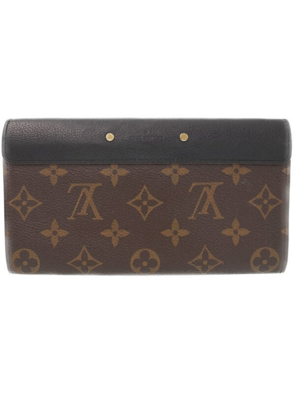 Louis Vuitton fold Monogram Bi Portefeuille Wallet Pallas Long Brown